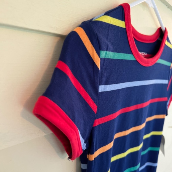 *NWT* ARIZONA JEAN CO. Navy Blue Rainbow Pride Soft Women's T-Shirt - Picture 4 of 11